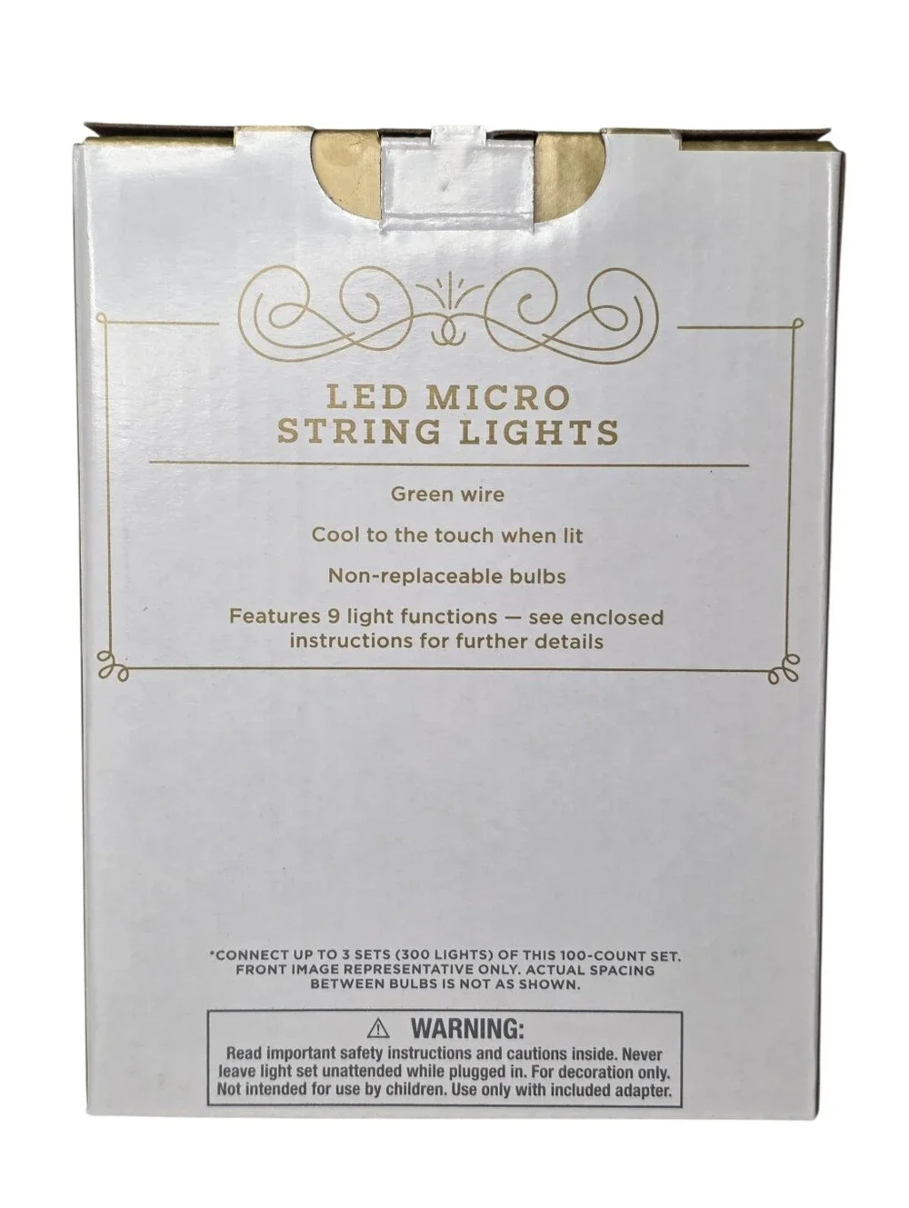Wondershop At Target 100 Count LED Micro String Christmas Lights Cool White